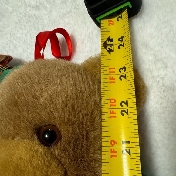 Vintage Christmas Stocking Teddy Bear Santa Hat 80’s 90s Cute Grannycore Classic - Picture 8 of 11